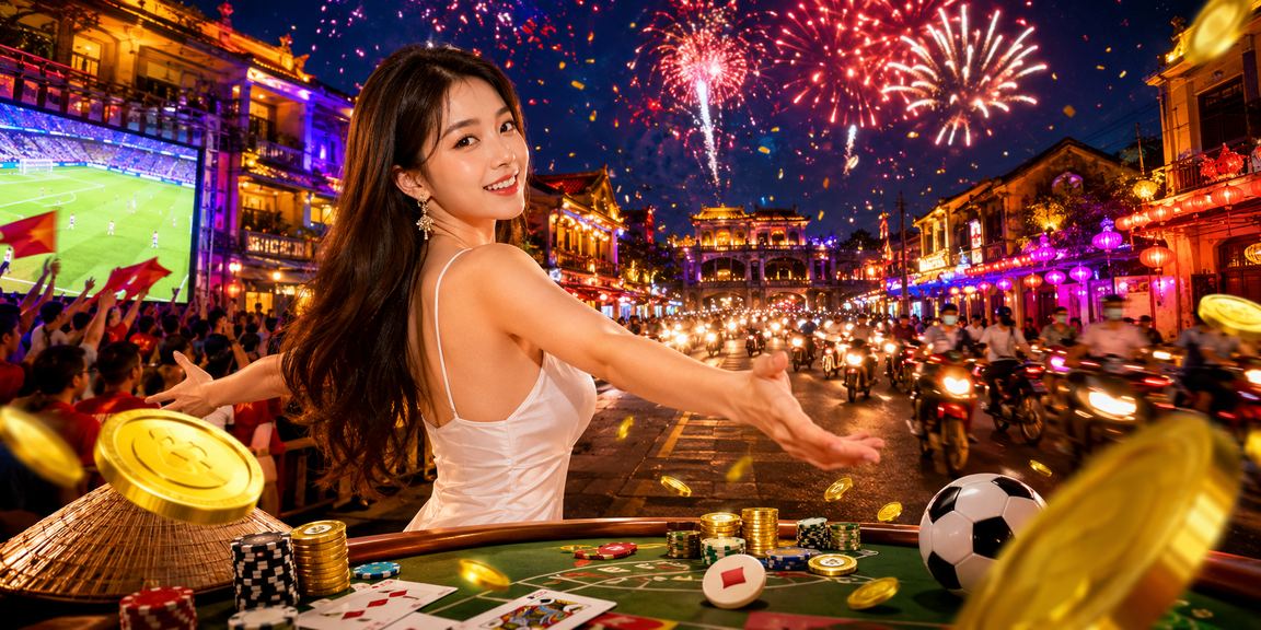 Trò chơi bài dưới ánh đèn neon tại Huế trong không khí giải trí casino